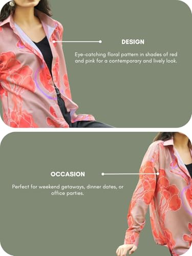 Image of GRECIILOOKS Shirts for Women - Korean Style Long Sleeve Oversized Button Down | Plus Size Workwear Top for Office & Casual Wear