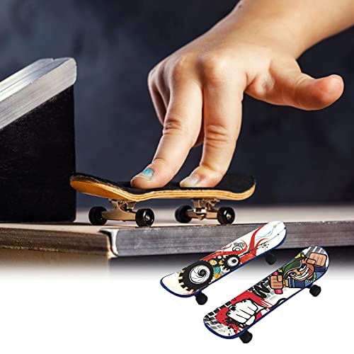 1pcs Finger Mini Skateboard, Deck Truck Finger Board Skate Toy Perfect for Kids Party Favours Bag Fillers Children Gift Random