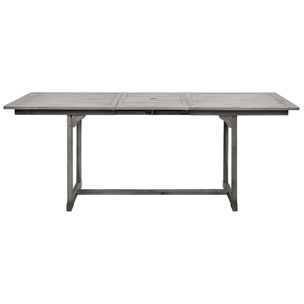 Tavolo da pranzo da giardino allungabile in legno di acacia massiccio, 150-200 x 100 x 75 cm, per esterni
