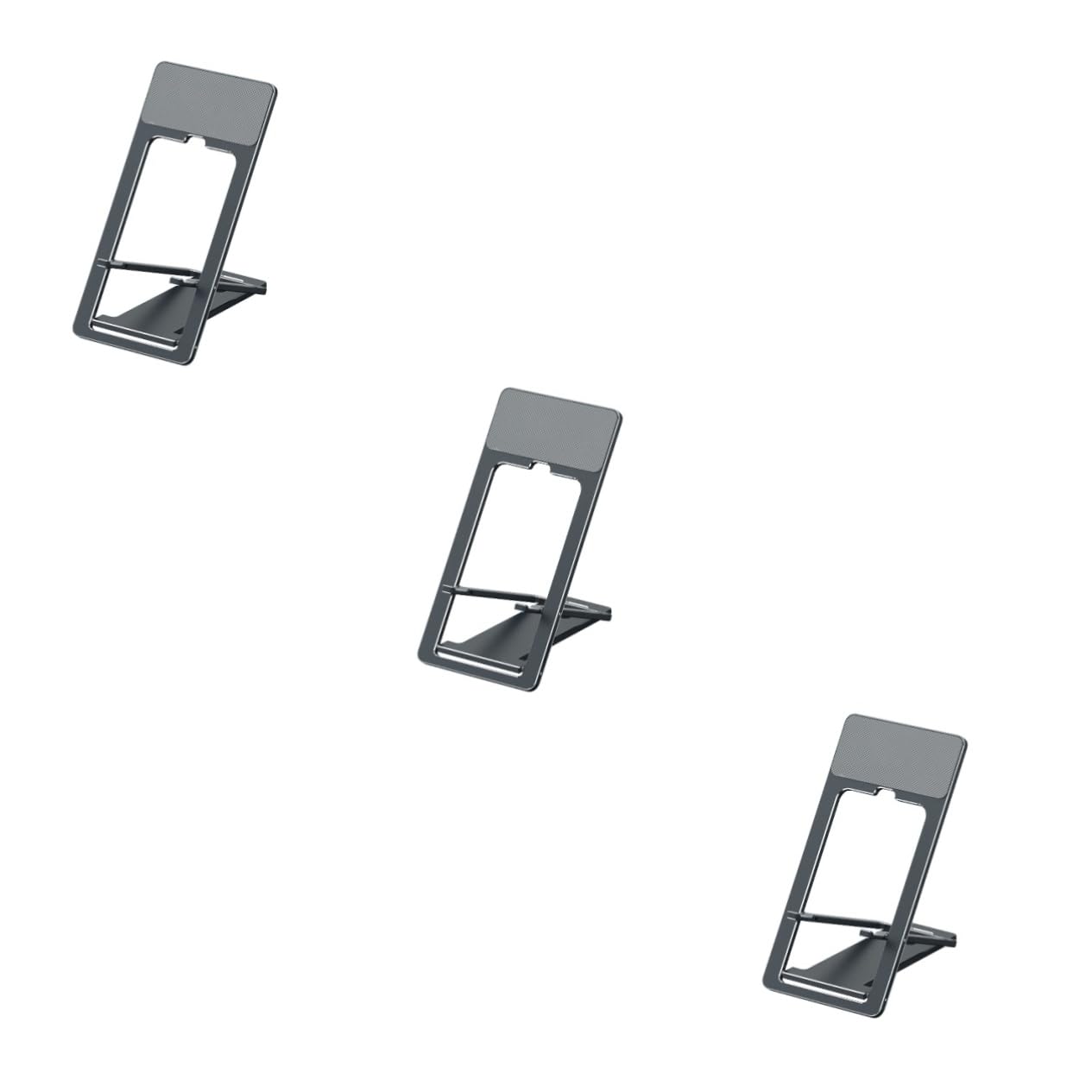 Gatuida 3pièces Support Téléphone Et Tablette Pliable Support Réglable Multi-Angles pour Visionnage De Films Études Et des Appareils Couleur Grise