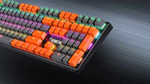 Image of GAMDIAS Hermes M5A Mechanical Gaming Keyboard, Multi-Colored LED Effect and N-Key Rollover (Hermes M5A), Black
