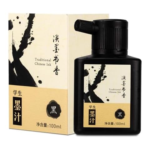 SEAMEW 100 ML/3.5 OZ Calligraphy and Sumi Liquid Ink - Versatile Elegance for Chinese Traditional Art Works and Japanese Brush Art Cover