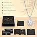 Velare Jewelry Platinum Plated Certified Moissanite Necklace for Women Gift for Her (2 CT, Platinum)