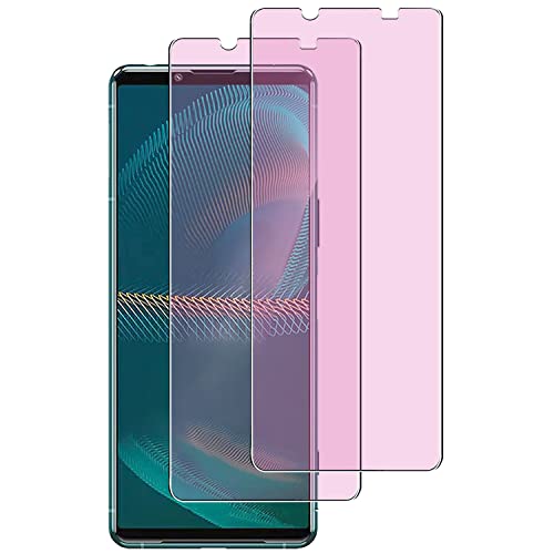 Xperia 5 III 用 ガラスフィルム ブルーライト SO53B SOG05 フィルム エクスペリア5マークIII 強化ガラス 保護フィルム 高透過率/指紋防止/気泡ゼロ/貼り付け簡単/2枚セット