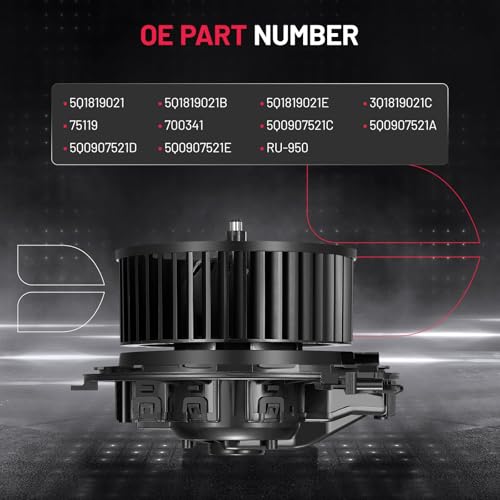 Image of BDFHYK AC Heater Blower Motor Fan 700341 Compatible with VW Tiguan Atlas e-Golf Golf Golf R Alltrack GTI Jetta Taos, Compatible with Audi A3 Q3 RS3 S3 TT Quattro,HVAC Blower Motor Assembly 75119