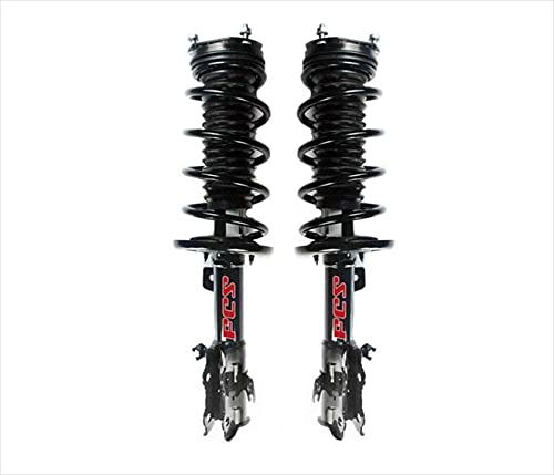 (2) 100% New FRONT Complete Coil Spring Struts Replacement Part For 2011-2016 Ford Fiesta