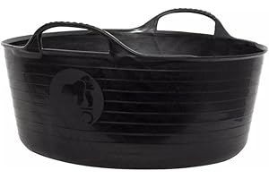 Shallow Garden Tubtrugs - Multipurpose Outdoor Gardening, Harvest Basket Storage Bucket