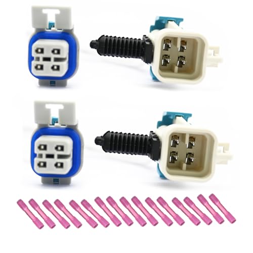 GROBARPART 4 Pcs Oxygen O2 Sensor Connector Wiring Harness Pigtail Plug Wire Compatible with Chevrolet Silverado 1500 Tahoe Suburban 1500 2008-2013 Upstream Downstream
