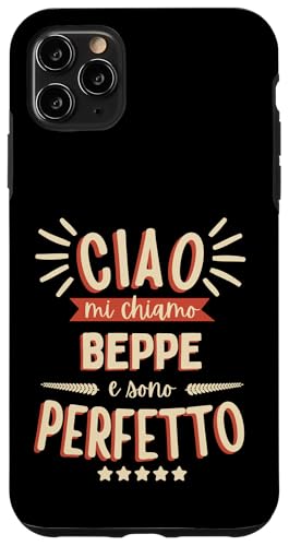 Beppe Giuseppe Idea Regalo Personalizzata Nome Divertente �X�}�z�P�[�X iPhone 11 Pro Max �p