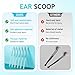 Earwax Removal Adhesive Swabs, Reusable Earwax Removal Adhesive Swabs for Adult Spiral Ear Wax Removal Ear Scoop Earwax Remover Tool with Dust Cover Packaging (Large*2Set)
