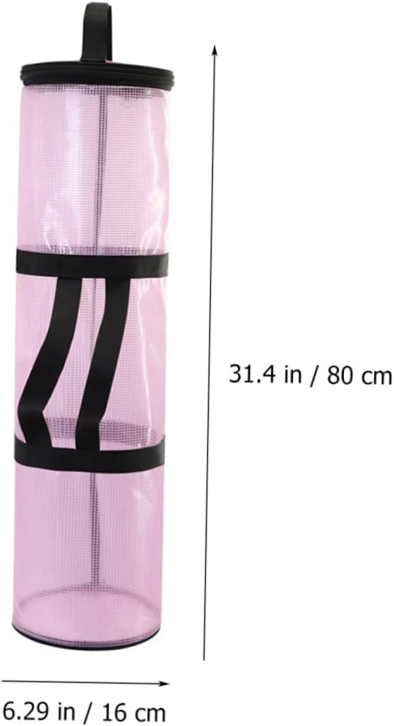 Ipetboom 3pcs Handy Christmas Storage Pouch Portable Cylindrical Wrapping Bag for Presents Transparent for Party Supplies and Holiday Organization