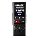 64GB Jaswill Digital Voice Recorder with Playback Long Battery 2-inch Screen MP3 Audio Recording for Meetings Lectures and Interviews Portable USB Recording Device with Voice Activation