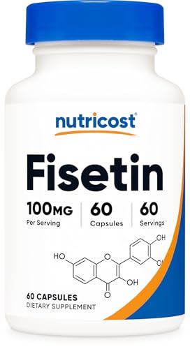 Nutricost Fisetin Capsules 100mg 60 Caps Natural Polyphenol Antioxidant