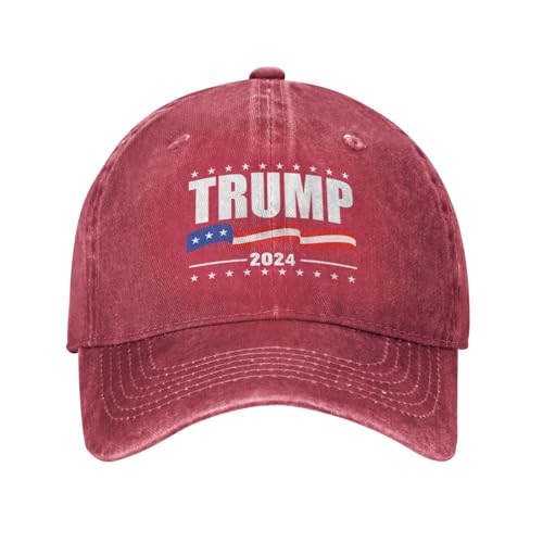 Anceky Hut Trump 2024 Donald Trump 2024 Geschenke Cowboyhut Männer Baseballmütze Frauen Truckermütze Golf Dad Cap Fischerhut Schwarz
