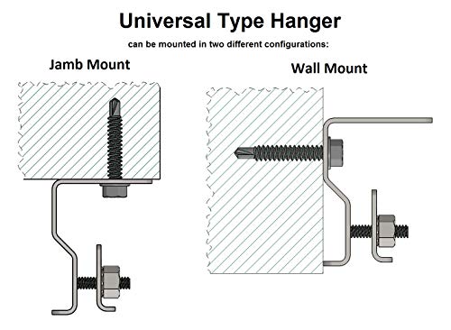Strip Curtain Door Kit - 36\" x 84\" - Set of Clear PVC Vinyl Strips for Walk in Freezer, Commercial Kitchen, Unit Cooler Room, Warehouse Doorways - Steel Universal Mount Hardware Included