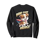 Photo Gallery paw-some hero kawaii puppy design per gli amanti dei cani felpa Photo Gallery paw-some hero kawaii puppy design per gli amanti dei cani felpa