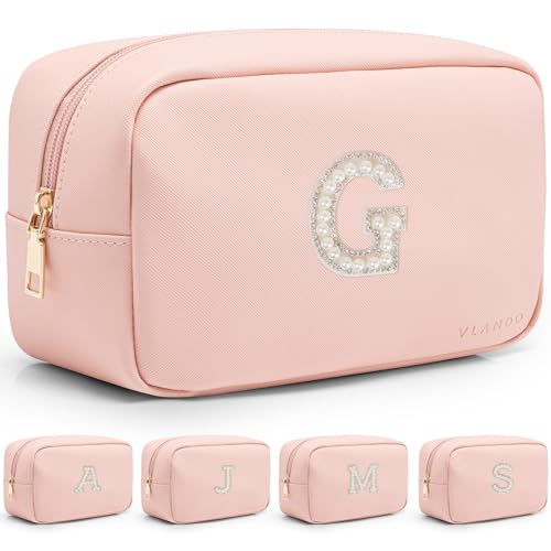 Vlando Birthday Gifts for Her Makeup Travel Bag Cosmetic Bag Bridesmaids Gifts 11 12 13 14 15 16 Years Old Girl Gifts Trendy Stuff G Pink G