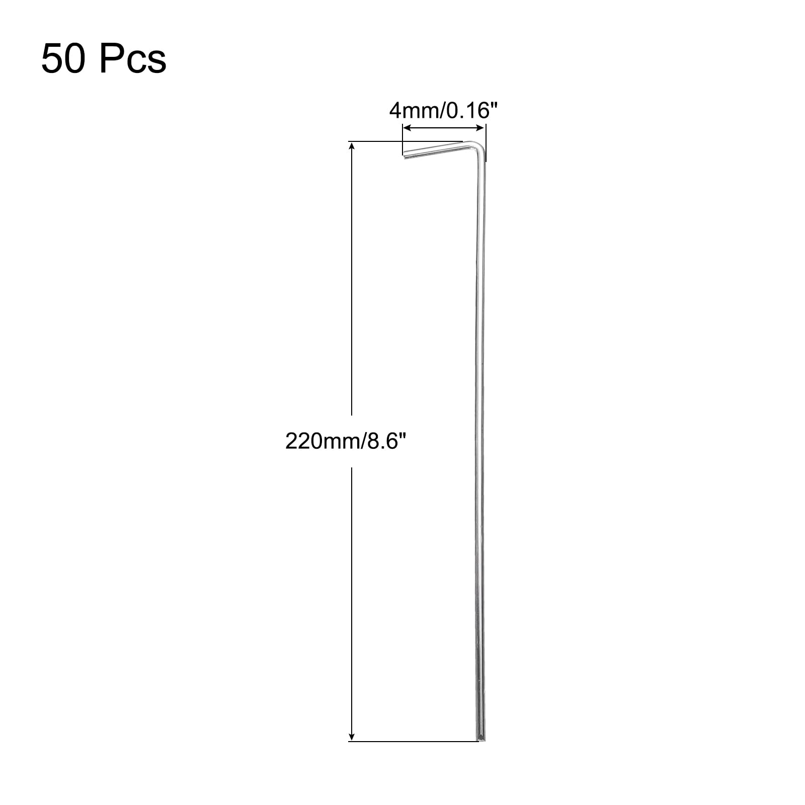 Picchetti per Tenda Resistenti, Confezione Da 50 Picchetti Da 22,9 Cm