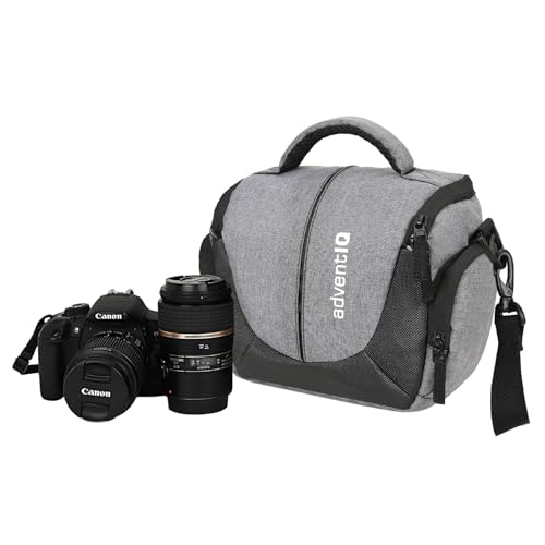 Image of Compact Captura Pro 0297 Camera Bag for DSLR & Mirrorless - Fits Nikon, Canon, Sony - Camera Bag for Travel - Shockproof Sling Case for Lens - Water-Resistant (Grey Black)
