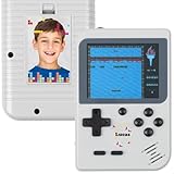 Wanapix | Consola Retro Portátil Personalizada | 256 Videojuegos Clásicos | Gráficos 8 bits a Color | Funciona con Batería y se Carga con Cable USB-C | Bloques