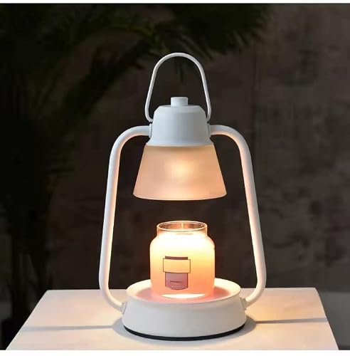 Modern Candle Warmer Lamp, Wax Melter For Scented Candles, Electric Candle Lamp, Compatible With Most Candle Jar Candles, Top Candle Lamp With 2 Light Bulbs (White) #TOP6
