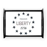 Large Serving Tray 1776 Freedom Liberty Stars