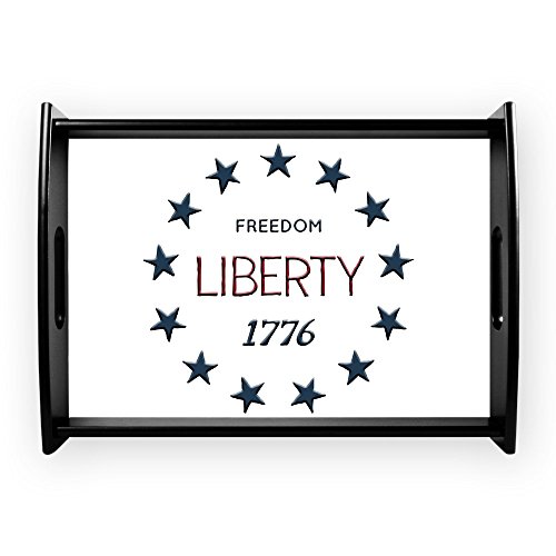 Large Serving Tray 1776 Freedom Liberty Stars #TOP7