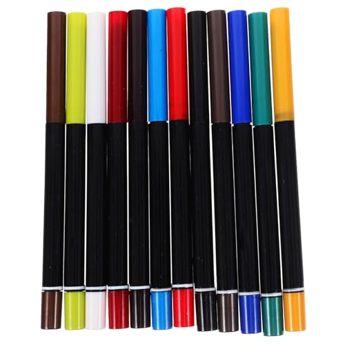 Ipetboom 12 lápices de maquillaje profesional para cejas y ojos miniatura 1