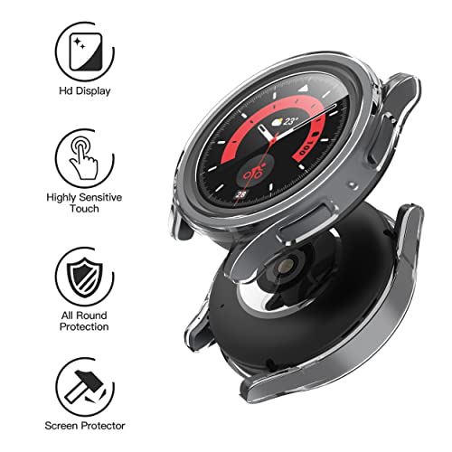 Image of Misxi Case with Screen Protector for 45mm Galaxy Watch 5 Pro