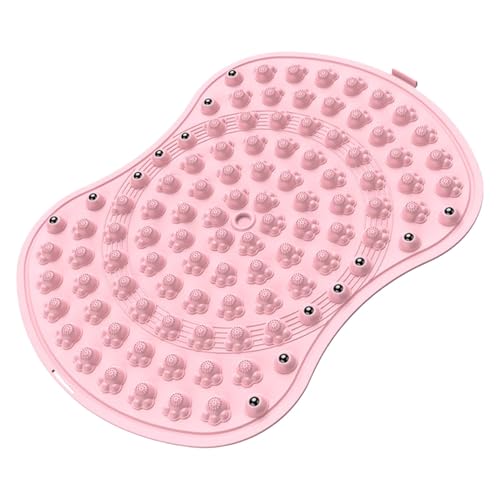 Masaje de pies de reflexología, tapete grueso para aliviar los pies con pasos de presión ajustables, tapete de yoga, placa de presión de dedos con imanes para liberar tensión, placa de presión de