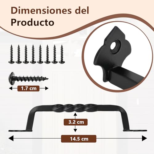 Jaladeras para puertas de madera 5 Imagen adicional