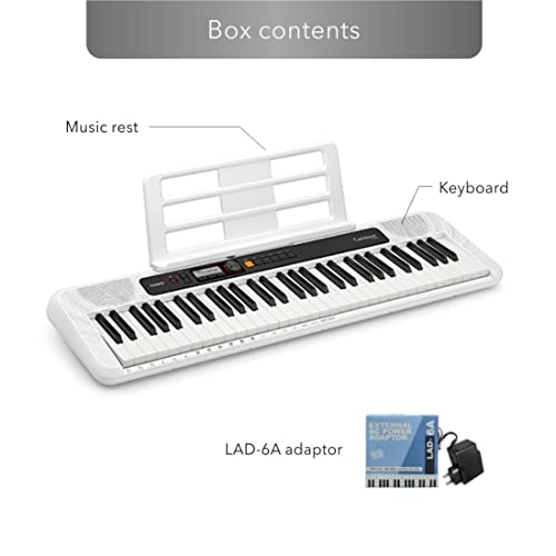 Casio CT-S200 Clavier 61 touches, polyphonie 48 notes, 400 sonorités Blanc - Les Beatles, Paul McCartney, John Lennon, RIngo Starr, George Harrison Casio CT-S200 Clavier 61 touches, polyphonie 48 notes, 400 sonorités Blanc – Image 5