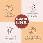 Organic Nail and Cuticle Oil - USA Made Nail Oil for Growth & Strength with Jojoba and Vitamin E, Repair for Damaged Nails & Cuticle Softener made with Natural Ingredients, Nails Care Products - Image 3