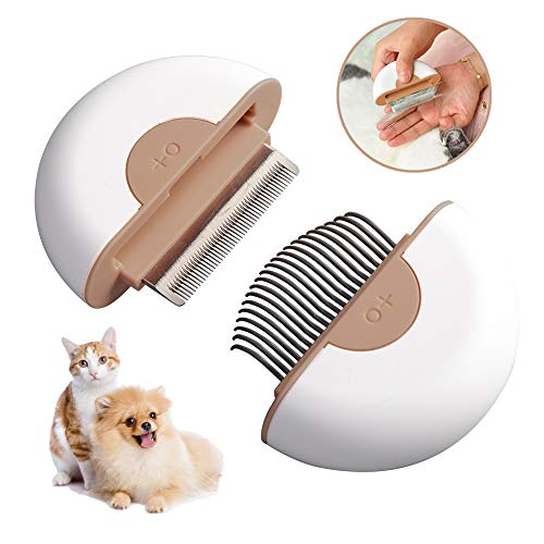 Dog Brush for Shedding Cat Brush Hair Remover Grooming Massage Comb Deshedding Brushes 2-in-1 Grooming Tools for Kitty/Pup/Pet?Knaki