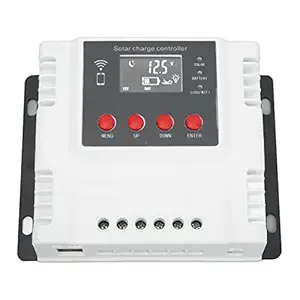 Solar Charge Controller, 12V 24V 48V Solar Panel Charger Controller for Street Lights (40A)