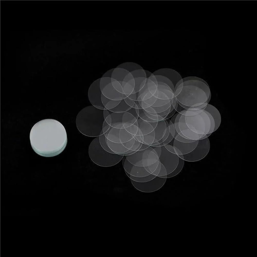 Lab Microscope Slides Microscope Slides Kit-12mm ~ 20mm Round Microscope Glass Slide Cover Slips Microscope Accessories Slides Covers, 300pcs Microscope Parts(16mm)