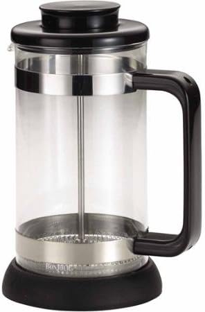 BonJour Coffee and Tea 8-Cup Riviera French Press with Coaster and Scoop, Black