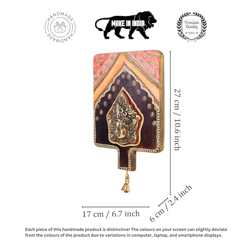 Image of Parameshwar-I Wall decor frame with divine Vishnu Majestically set on a beautiful frame | Handcrafted Wall Art for Home Decor & Office Spaces
