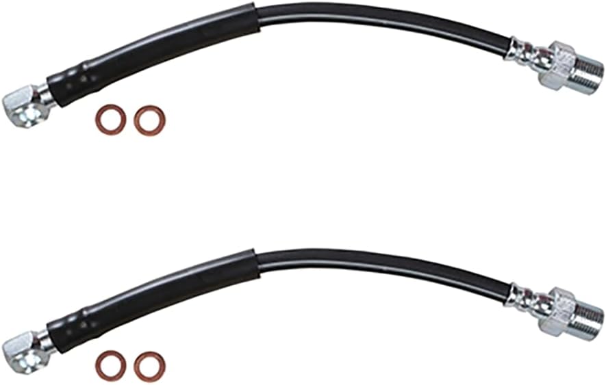 Pair Hydraulic Brake Hose - Front Brake Line Kit 2PCS, fits Chevrolet S10 fits GMC S15 1982 fits Chevrolet S10 fits Chevrolet S10 Blazer fits GMC S15 fits GMC S15 Jimmy 1983