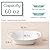 DOWAN Large Serving Bowls with Handles, 2 Quarts Oval Serving Platter for Turkey, Fruit Salad Serving Dishes for Entertaining, Porcelain Pasta Bowls for Mother's Day, Parties, Set of 2, White