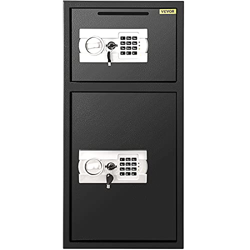 VEVOR Large Double Door Security Safe Box 2.6 Cubic Feet Steel Safe Box Strong Box with Digital Lock for Money Gun Jewelry Black thumbnail 9