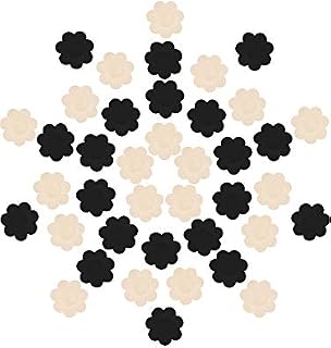 50 Pairs Nipple Covers Disposable Satin Pasties Self-Adhesive Petals Pad Pasties