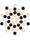 SATINIOR 50 Pairs (100 Pieces) Nipple Covers Disposable Pasties Breast Covers Self Adhesive No Show Bra for Women(Black and Beige)