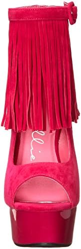 Ellie Shoes Women's 609-Aponi Boot, Fuchsia, 7 M US | Image 1