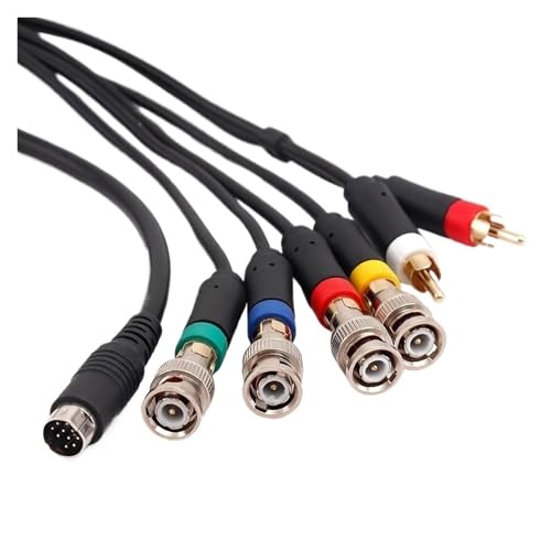 1.8m RGBS AV�P�[�u�� PVM/BVM���j�^�[�p BNC (Q9) �R�l�N�^�Ȃ��A8�s���~�jDIN�o�͂ƌ݊�������