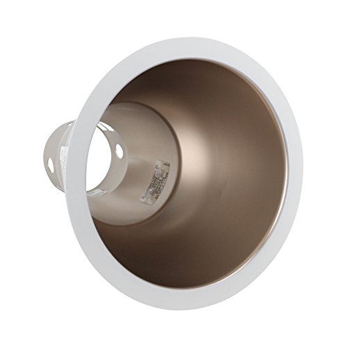 Lightolier 8021Cczw 6" Aperture Recessed Downlight, Champagne Bronze, White Flange #TOP1