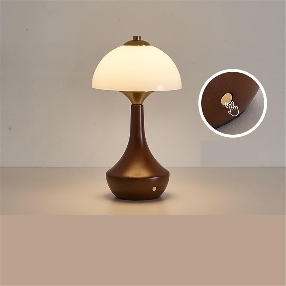 Lampa biurkowa Lampa stołowa retro do sypialni, stolik nocny, drewniana dekoracja