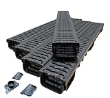 Drainage Channel Driveway & Patios 5X 1mtr Plastic Grating + Free Accessories/Heavy Duty Grating/Upto 2.5t