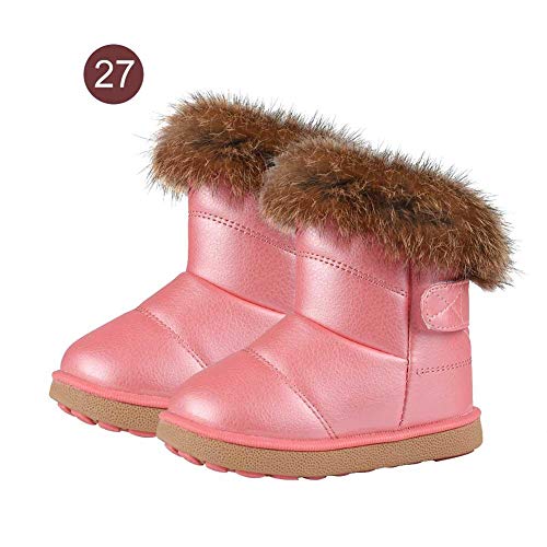 Botas de nieve Zapatos impermeables al aire libre Botas de nieve cálidas de invierno para niñas pequeñas Cover