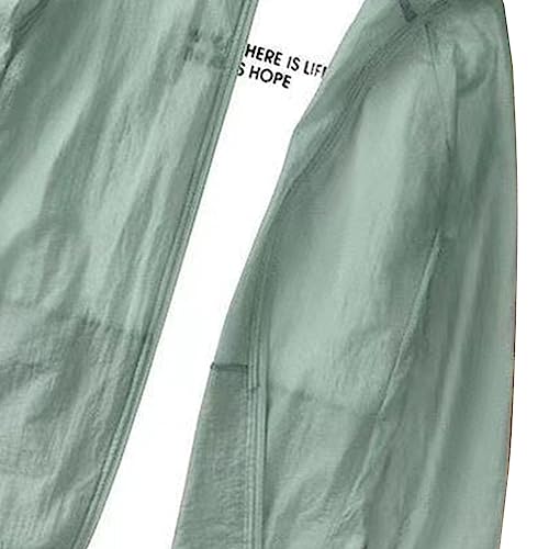 Image of Tnfeeon Men's X-Large Long Sleeve Windbreaker Jacket - Lightweight Sunproof Fishing Coat for Summer Outdoor Activities